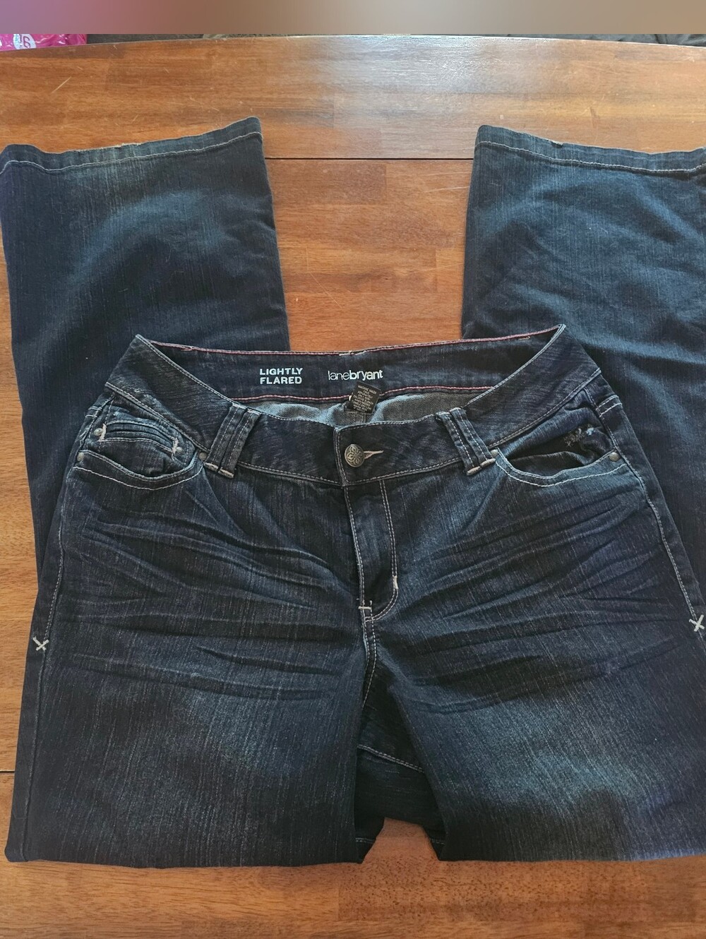 Lane Bryant Dark Indigo Lightly Flare Jeans